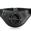 Cyrankngkg Fishing Belt Adjustable PU Leather Rod Holder for Men-2