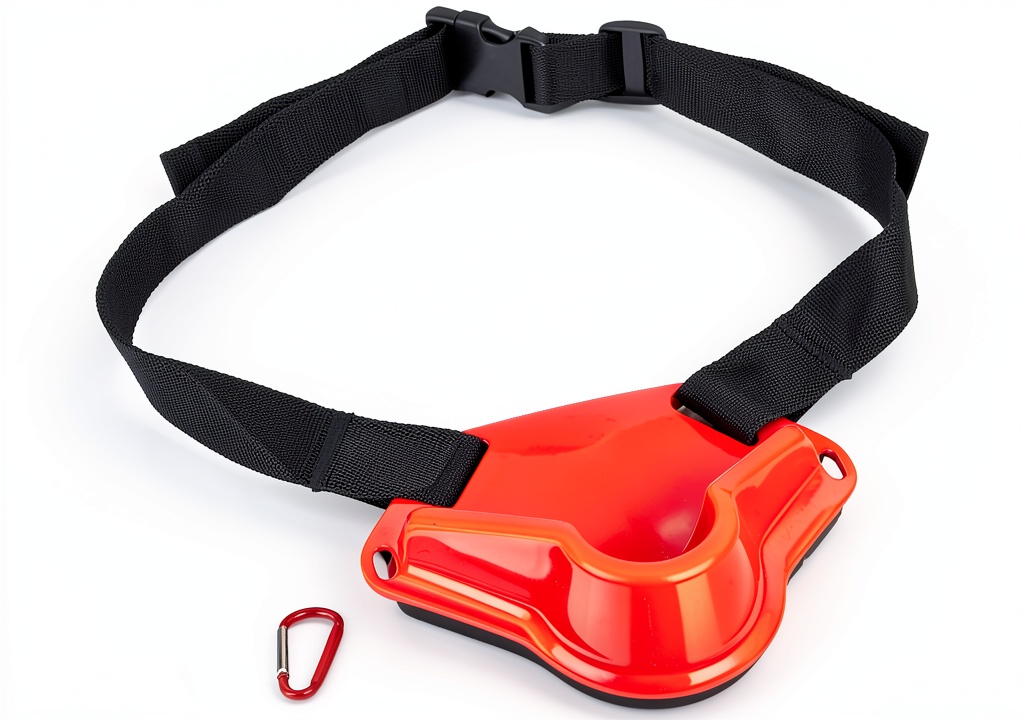Fishing belt with ABS material and adjustable safety buckle