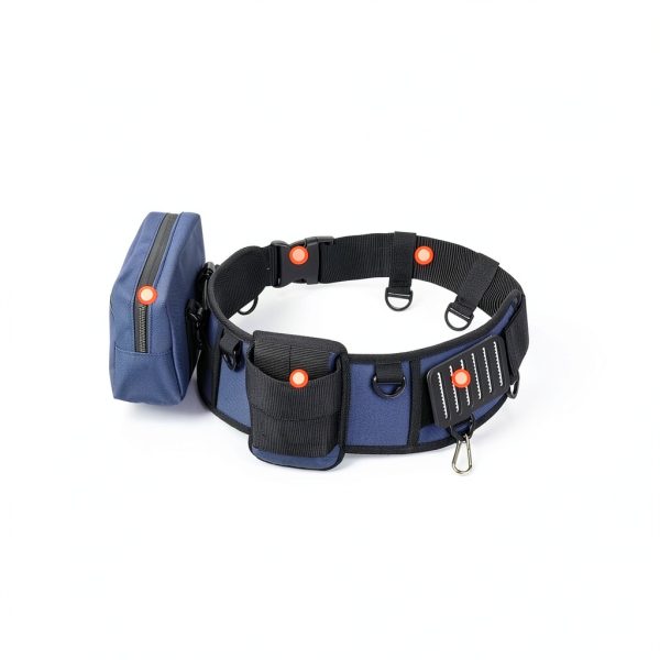 PELLOR Fishing Belt Polyester Blue Buckle-3