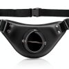 Cyrankngkg Fishing Belt Adjustable PU Leather Rod Holder for Men-0