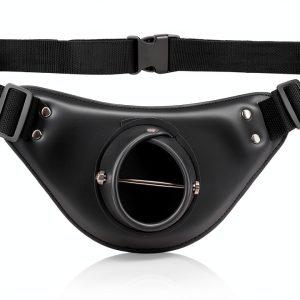 Cyrankngkg Fishing Belt Adjustable PU Leather Rod Holder for Men-0