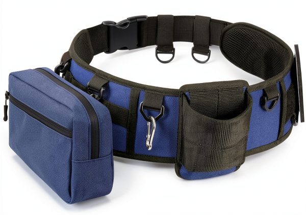 PELLOR Fishing Belt Polyester Blue Buckle-0