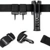 Timsec Adjustable Fishing Waist Belt and Rod Holder Black Nylon-1