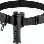 Timsec Adjustable Fishing Waist Belt and Rod Holder Black Nylon-0