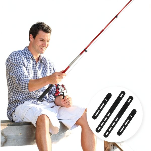 Fishing Rod Straps KCMOSGI Waterproof Silicone-5