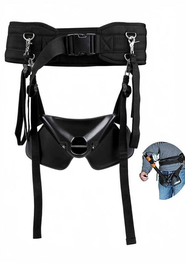 Fishing Belt Harness Frdhee Unisex with Padded Support Steel Buckles-0