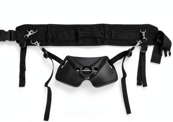 Fishing Belt Harness Frdhee Unisex with Padded Support Steel Buckles-4