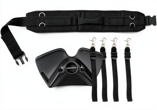 Fishing Belt Harness Frdhee Unisex with Padded Support Steel Buckles-6