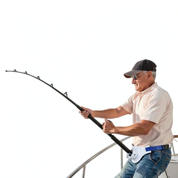 Fishing Belt ProGear Adjustable ABS Waist Belt with Foam Pad White-6