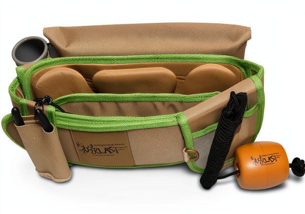 Foreverlast Gen2 Wading Fishing Belt Tan/Green Large 12ft Rod Holder-0
