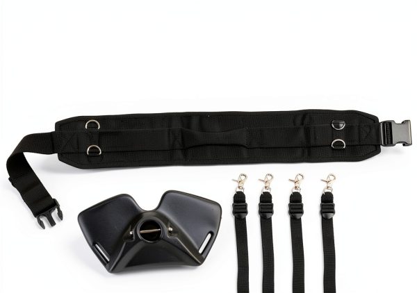 Fishing Belt Harness Frdhee Unisex with Padded Support Steel Buckles-3
