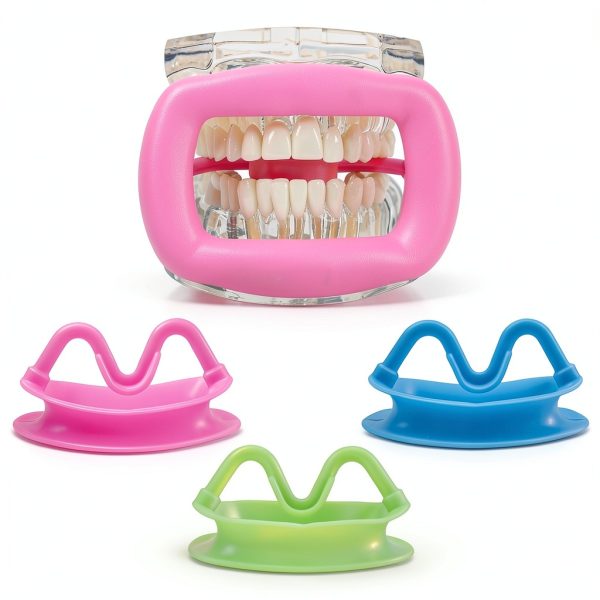 Dental Cheek Retractor Soft Silicone for Teeth Whitening Treating Mouth Opener Blanqueamiento Dental Lip Retractor Orthodontic Supplies Tongue Guard Autoclavable 3 Pcs/Set-1