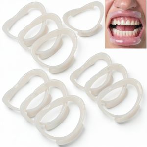 10 Pcs Lip Ring Retractor, Dental Grade Silicone Mouth Opener for-0